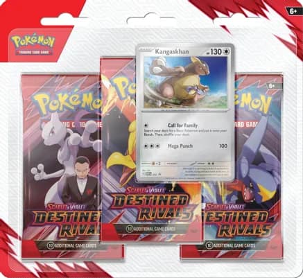 Destined Rivals 3 Pack Blister [Kangaskhan] — sealed Pokémon TCG product