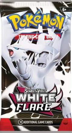 White Flare Booster Pack — sealed Pokémon TCG product