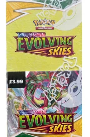 Evolving Skies Half Booster Box — sealed Pokémon TCG product