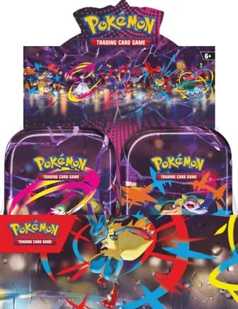Mega Heroes Mini Tin Display — sealed Pokémon TCG product