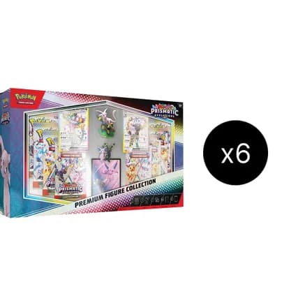 Prismatic Evolutions Premium Figure Collection Case — sealed Pokémon TCG product