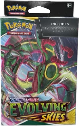 Evolving Skies 3 Pack Hanger Box — sealed Pokémon TCG product