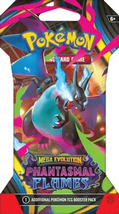 Phantasmal Flames Sleeved Booster Pack — sealed Pokémon TCG product