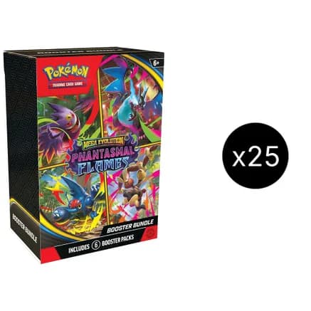 Phantasmal Flames Booster Bundle Case — sealed Pokémon TCG product