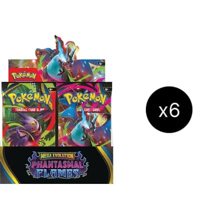 Phantasmal Flames Booster Box Case — sealed Pokémon TCG product