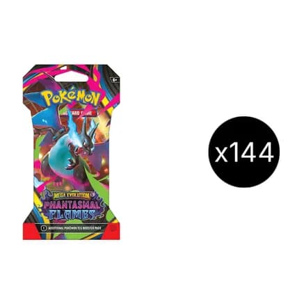 Phantasmal Flames Sleeved Booster Case — sealed Pokémon TCG product