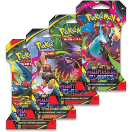 Phantasmal Flames Sleeved Booster Pack Art Bundle [Set of 4] — sealed Pokémon TCG product
