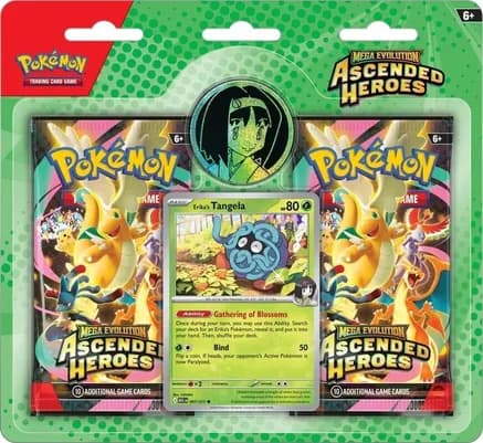 Mega Evolution: Ascended Heroes Collection - Erika (3-Tab) — sealed Pokémon TCG product