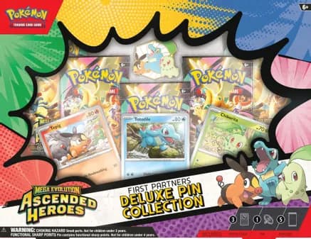 Ascended Heroes First Partners Deluxe Pin Collection — sealed Pokémon TCG product