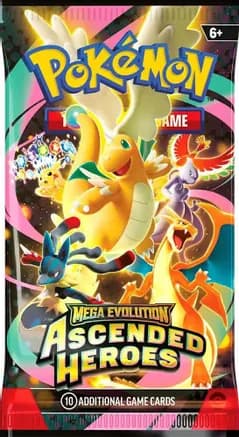 Ascended Heroes Booster Pack — sealed Pokémon TCG product
