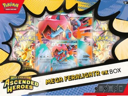 Ascended Heroes Mega Feraligatr ex Box — sealed Pokémon TCG product