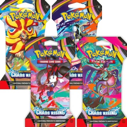 Chaos Rising Sleeved Booster Pack Art Bundle [Set of 4] — sealed Pokémon TCG product
