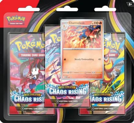 Chaos Rising 3-Pack Blister [Charmeleon] — sealed Pokémon TCG product