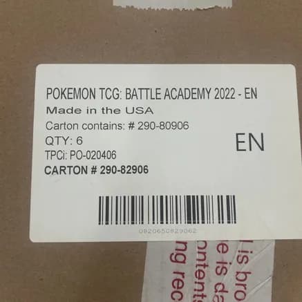 Pokemon TCG: Battle Academy 2022 Case — sealed Pokémon TCG product