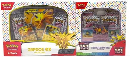 Costco Scarlet & Violet 151 Zapdos ex & Alakazam ex Bundle — sealed Pokémon TCG product