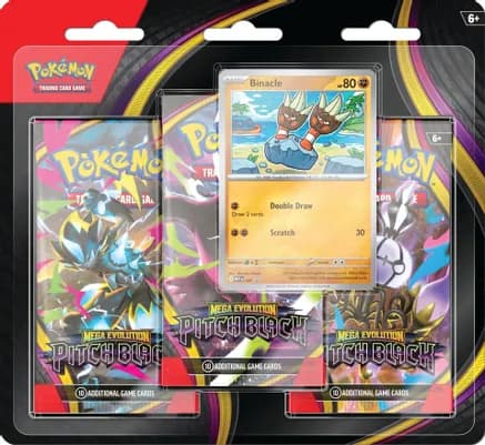 Pitch Black 3-Pack Blister [Binacle] — sealed Pokémon TCG product
