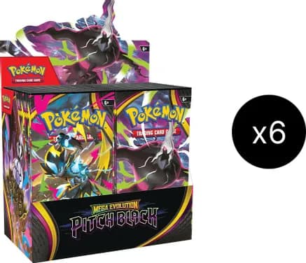 Pitch Black Booster Box Case — sealed Pokémon TCG product