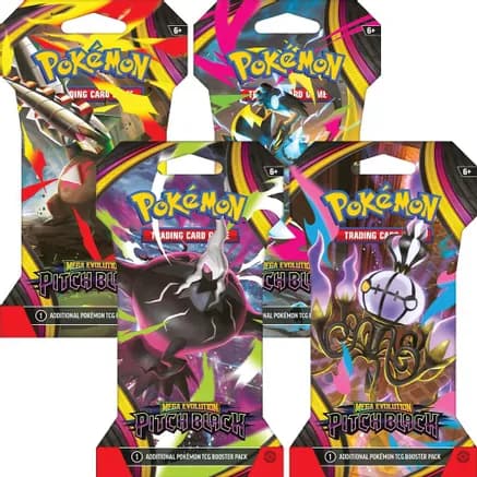Pitch Black Sleeved Booster Pack Art Bundle [Set of 4] — sealed Pokémon TCG product