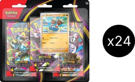 Pitch Black 3-Pack Blister Case — sealed Pokémon TCG product