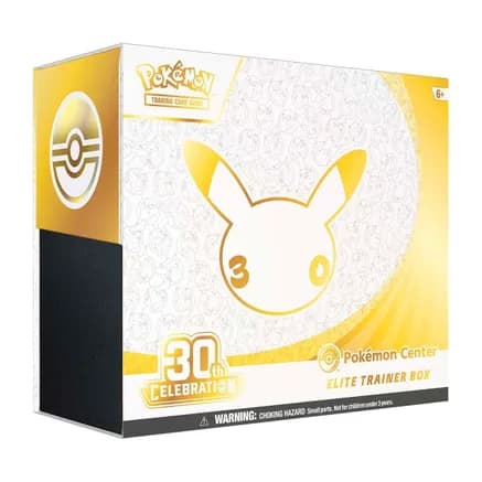 30th Celebration Pokemon Center Elite Trainer Box — sealed Pokémon TCG product