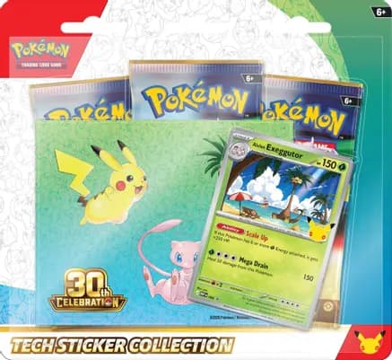 30th Celebration Tech Sticker Collection [Alolan Exeggutor] — sealed Pokémon TCG product