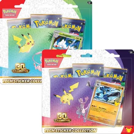 30th Celebration Tech Sticker Collection [Set of 2] — sealed Pokémon TCG product