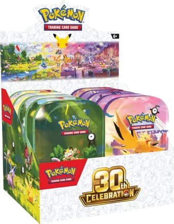 30th Celebration Mini Tin Display — sealed Pokémon TCG product
