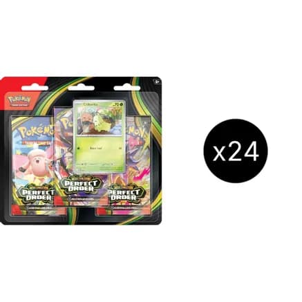 Perfect Order 3 Pack Blister Case [Chikorita] — sealed Pokémon TCG product