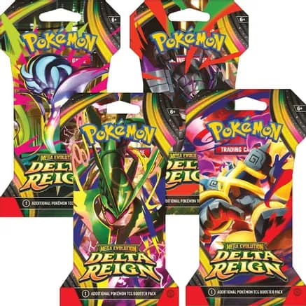Delta Reign Sleeved Booster Pack Art Bundle [Set of 4] — sealed Pokémon TCG product