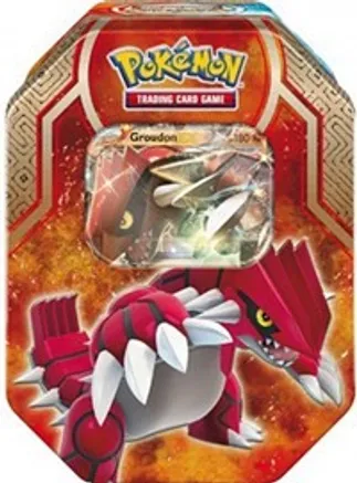 Legend of Hoenn Tin [Groudon EX] — sealed Pokémon TCG product
