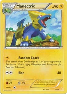Manectric (22) — XY Trainer Kit: Pikachu Libre & Suicune 22