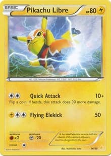 Pikachu Libre (14 - Non-Holo) — XY Trainer Kit: Pikachu Libre & Suicune 14