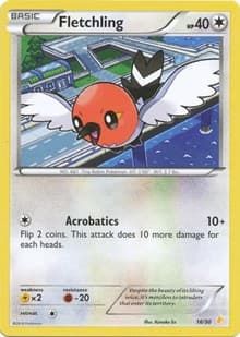Fletchling — XY Trainer Kit: Pikachu Libre & Suicune 16