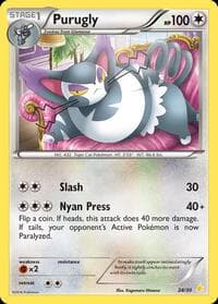 Purugly (24) — XY Trainer Kit: Pikachu Libre & Suicune 24