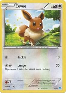 Eevee — XY Trainer Kit: Pikachu Libre & Suicune 4 Pokémon card