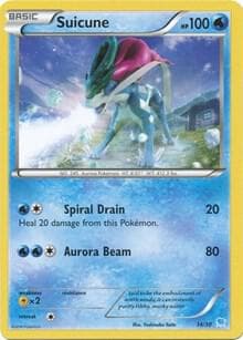 Suicune (14 - Non-Holo) — XY Trainer Kit: Pikachu Libre & Suicune 14 Pokémon card