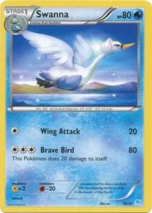 Swanna (18) — XY Trainer Kit: Pikachu Libre & Suicune 18 Pokémon card