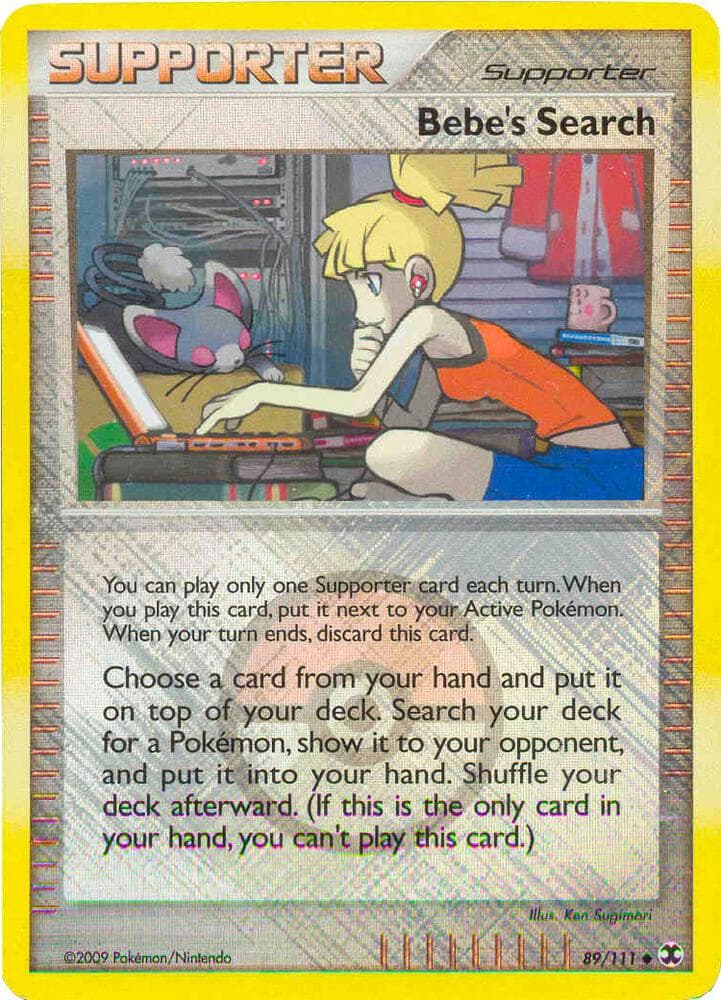 Bebe's Search - 89/111 (League Promo) — League & Championship Cards 89 Pokémon card