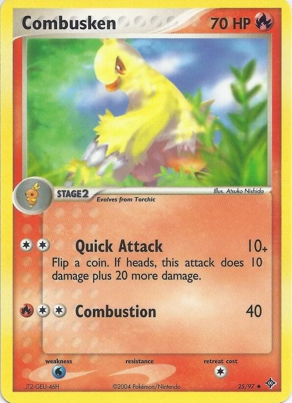 Combusken — EX Battle Stadium 25 Pokémon card