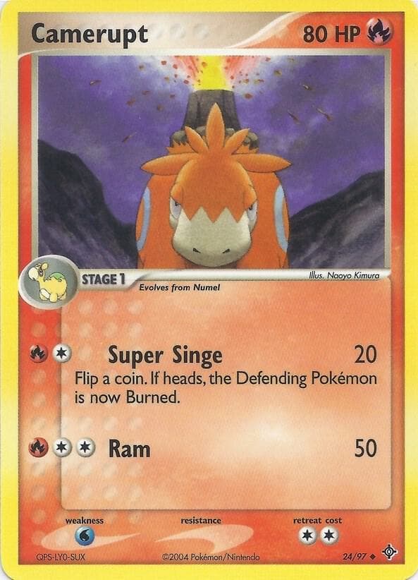 Camerupt — EX Battle Stadium 24 Pokémon card