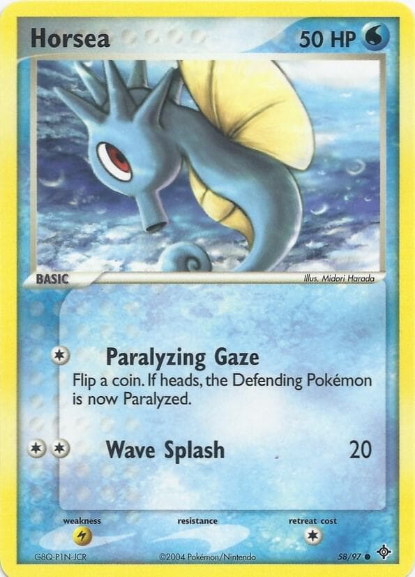 Horsea — EX Battle Stadium 58 Pokémon card
