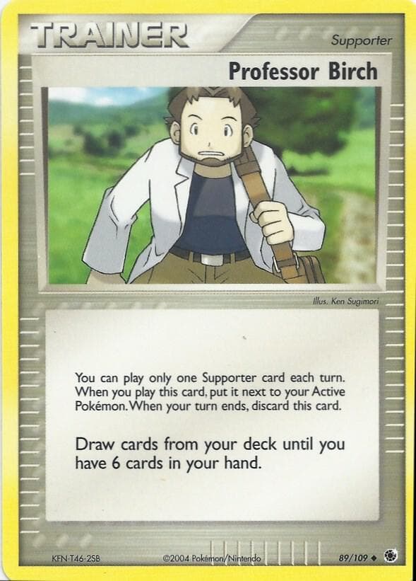 Professor Birch — EX Battle Stadium 89 Pokémon card