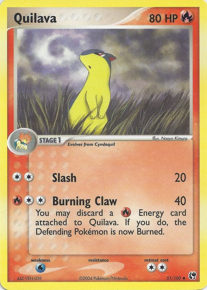 Quilava — EX Battle Stadium 51 Pokémon card
