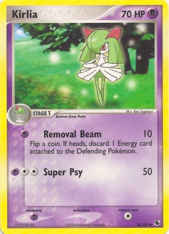 Kirlia — EX Battle Stadium 34 Pokémon card
