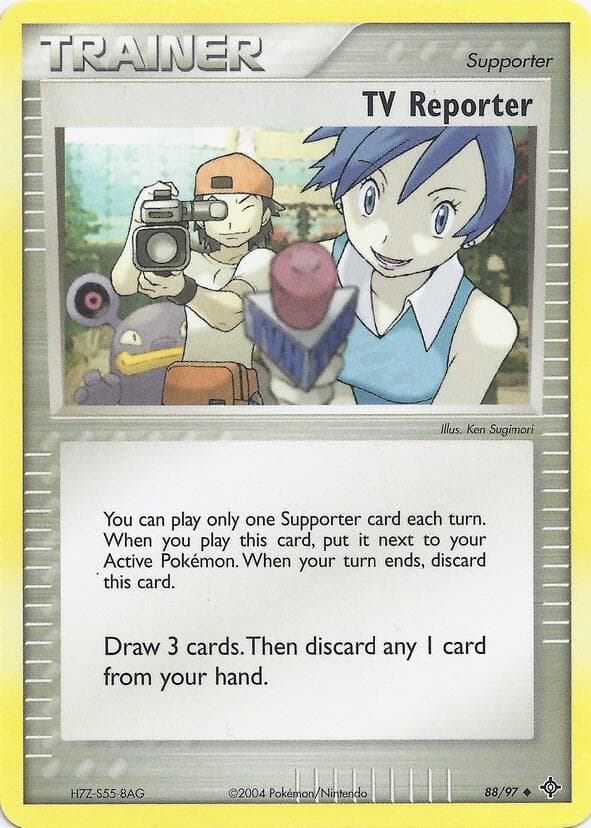 TV Reporter — EX Battle Stadium 88 Pokémon card