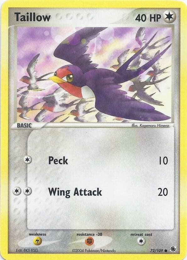 Taillow — EX Battle Stadium 72 Pokémon card