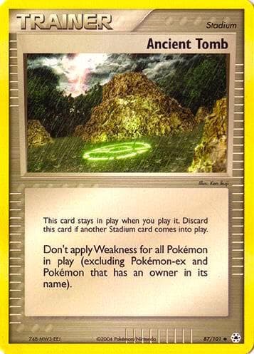 Ancient Tomb — EX Battle Stadium 87 Pokémon card