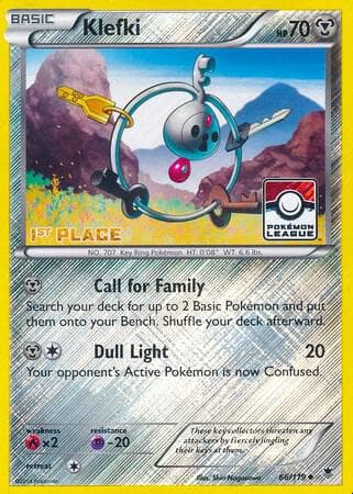 Klefki - 66/119 (Pokemon League) [1st Place] — League & Championship Cards 66 Pokémon card