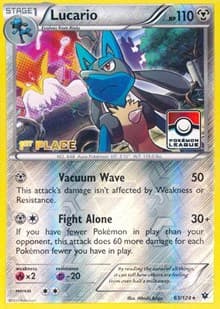 Lucario - 63/124 (Pokemon League) [1st Place] — League & Championship Cards 63 Pokémon card