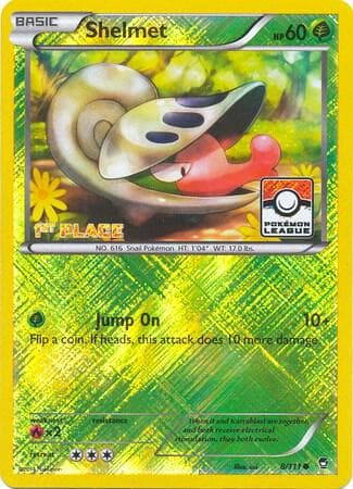 Shelmet - 8/111 (Pokemon League) [1st Place] — League & Championship Cards 8 Pokémon card